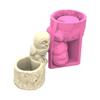 Multipurpose Owl Silicone Mold Planter Molds Silicone Texture Suitable for Plant Pots Cement and Plaster Craft Projects