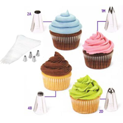 Duże Tylki Do Dekoracji Muffin + Worki Wilton