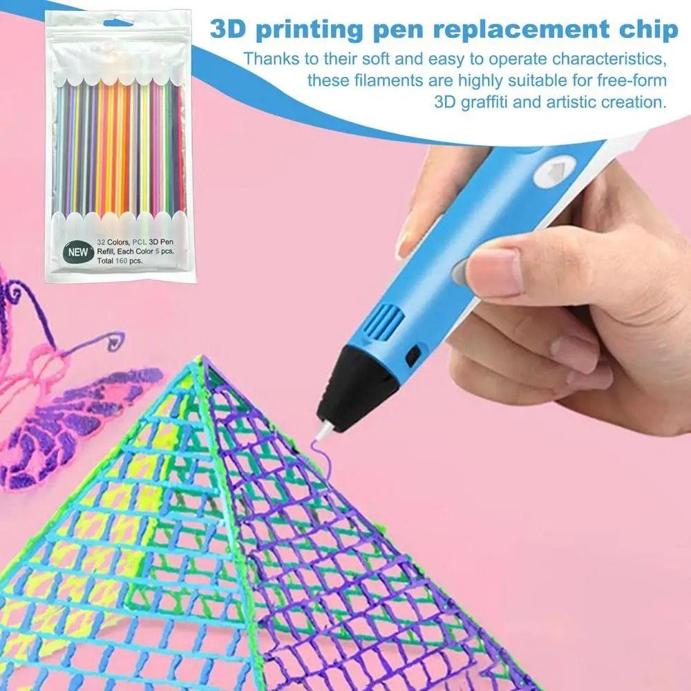 PCL Material 3D Pen Replace Refills Low Temperature 3D Printing Refill  3D Pen Accessories