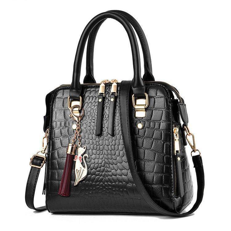 Textured Stone Pattern Korean Style Women's Crossbody Shoulder Handbag