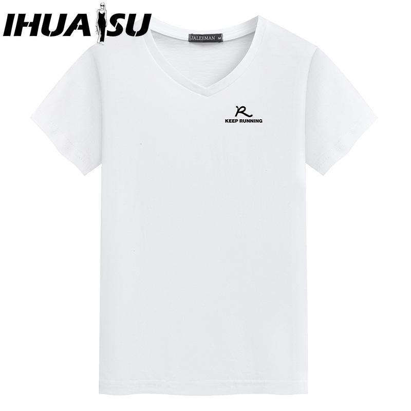 IHUASU Cotton Short Sleeve T-shirt Men's Fashion Loose Half Sleeve Shirt Printed Compassionate Shirt