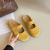 Birkenspring summer slippers female lazy one pedal 2025 new magic casual outer wear bag head half slippers female