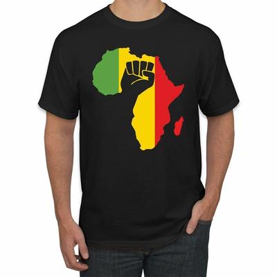 Love Africa Pride Map Black Power Black Men Graphic T- Shirt
