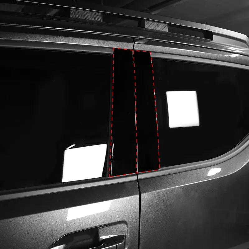 For Kia TASMAN 2025 2026 4PCS ABS B-pillar Sticker Cover Trim Exterior Accessories LHD/RHD
