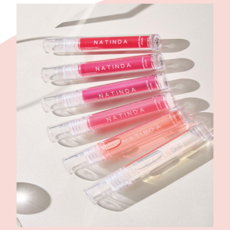 Transparenter Wasserglanz 6-Farben Persönliche Farbe Lippen-Gloss