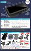 GOROPRI Smartphone Holder for and Touchscreen Adjustable Includes Compatible with Ram Mounts Mopeds, Waterproof, Dustproof, Dirt-Resistant, 360-Degree