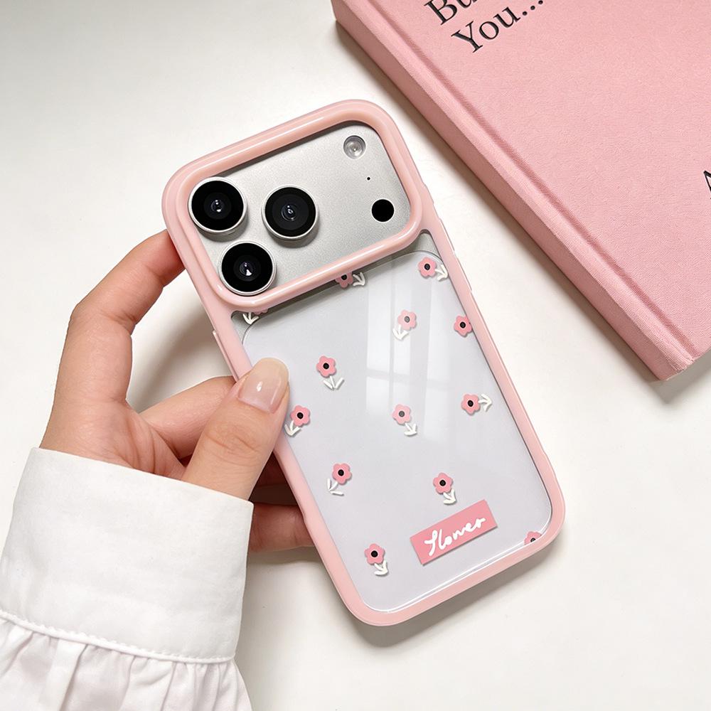 

Pink Floral Transparent Phone Case for iPhone 17 Promax/16/15 - Spring Edition for Women iPhone 13 Pro