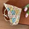 Französischer gestrickter Dreieckschal-Stirnband für Frauen, hohle Blume, koreanisches Haarband, Turban, Bandana, Headwarp, Haarschmuck