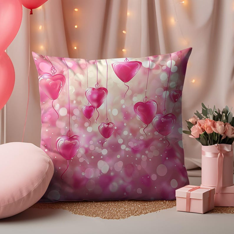 Home Decor Cute Heart-Patterned Cushion Covers For Love Pattern Cushion Cover Suitable For Sofa Bedroom Car Pillow Cover