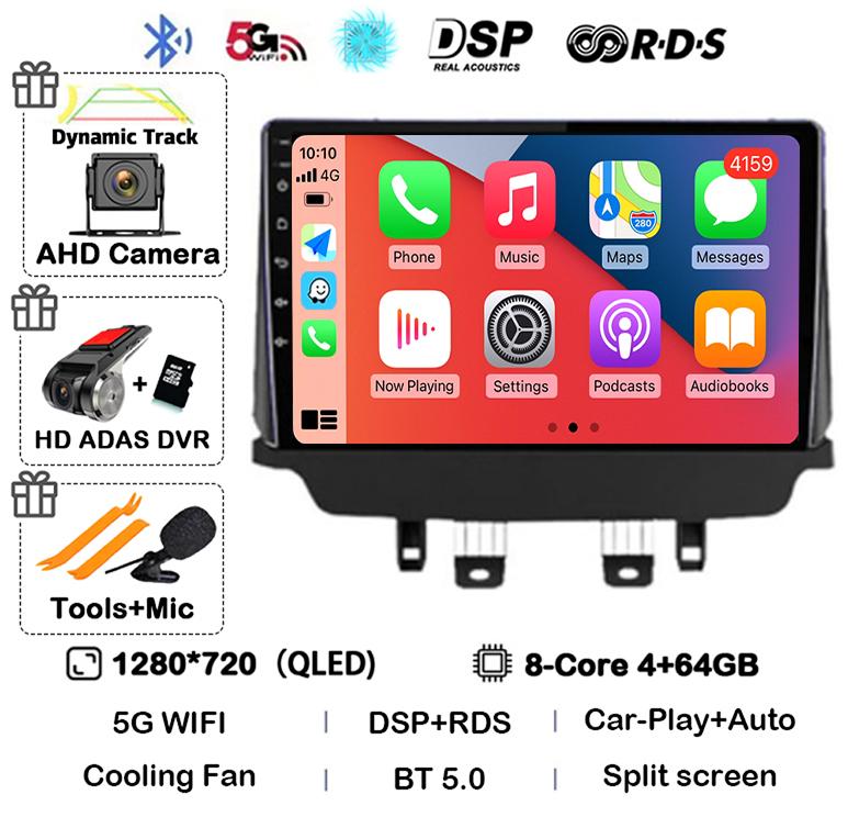 Android 14 Wireless Carplay Auto Car Radio For Mazda CX-3 CX3 Mazda 2 DK 2014 - 2021 Multimedia Video Player GPS Stereo WIFI+4G