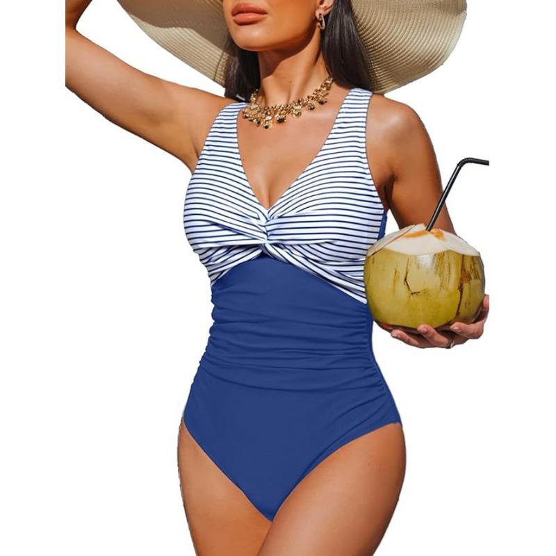 New Popular One-piece Bikini Sexy Leopard Print Splicing European and American Thin Waist Swimsuit Swimsuit