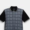 Coach Ss24 Pattern Printed Casual Short Sleeve Polo Shirt Men Tops Gray CO816-RBC