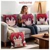 Anime Castle Town Dandelion Cushion Cover 1Pcs Decorative Covers Soft Cushion Case For Sofa Couch Decor 40X40 45X45 Pillowcases