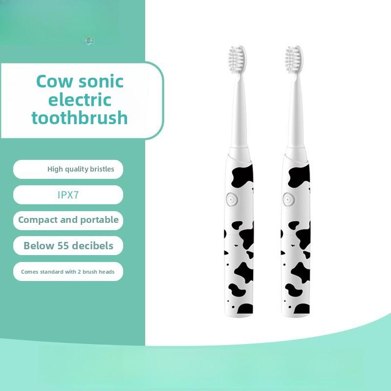 Electric Smart Toothbrush, Adult Electric Toothbrush, Dry Battery Model, Level 7 Waterresistant 2 Brushes ProfessionalGrade
