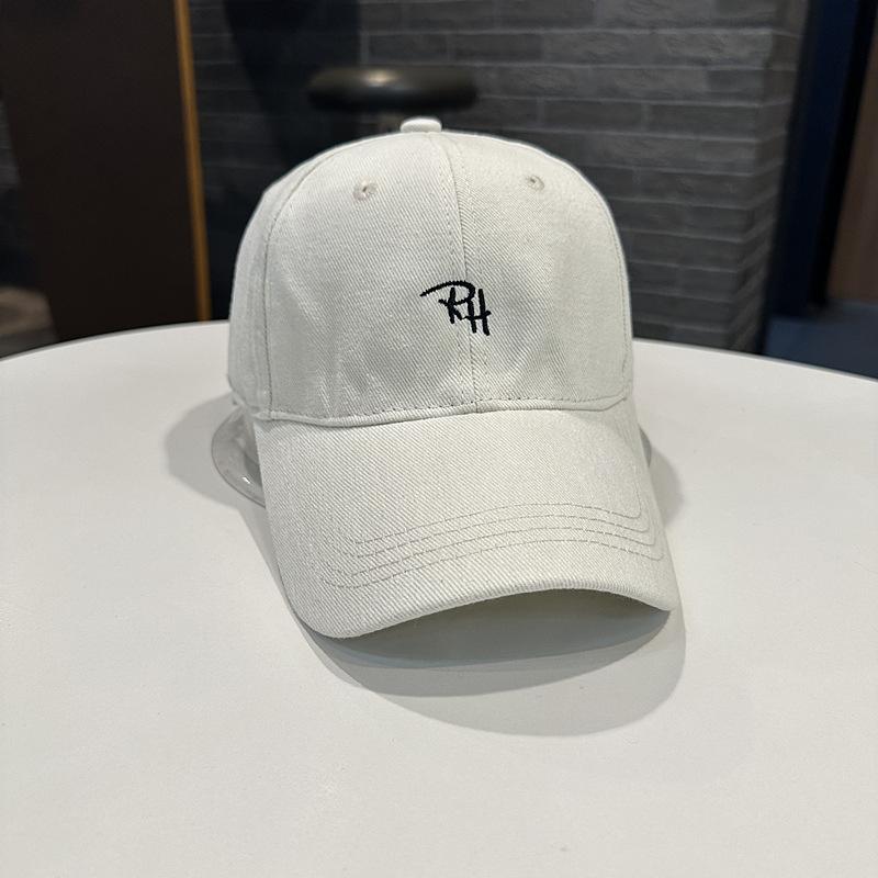 

Unisex Trendy Hat With Letter Embroidery Baseball Cap Summerkorean Style Simple Versatile Couple Baseball Cap With Visor Adjustable