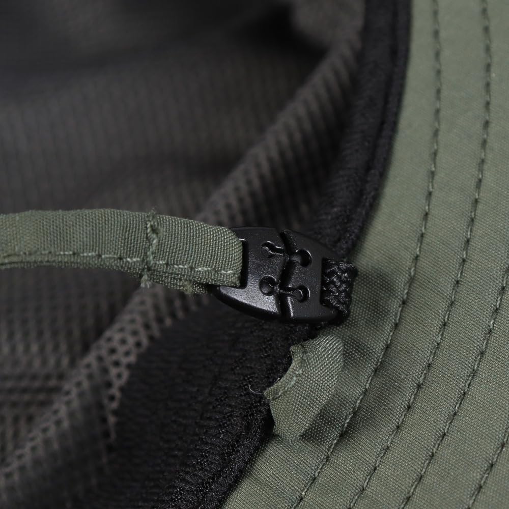 North Hat for Sun Shield Water UV Removable Chin Time KM [The Face] Kids, Hat, Repellent, Protection, Strap, Green,