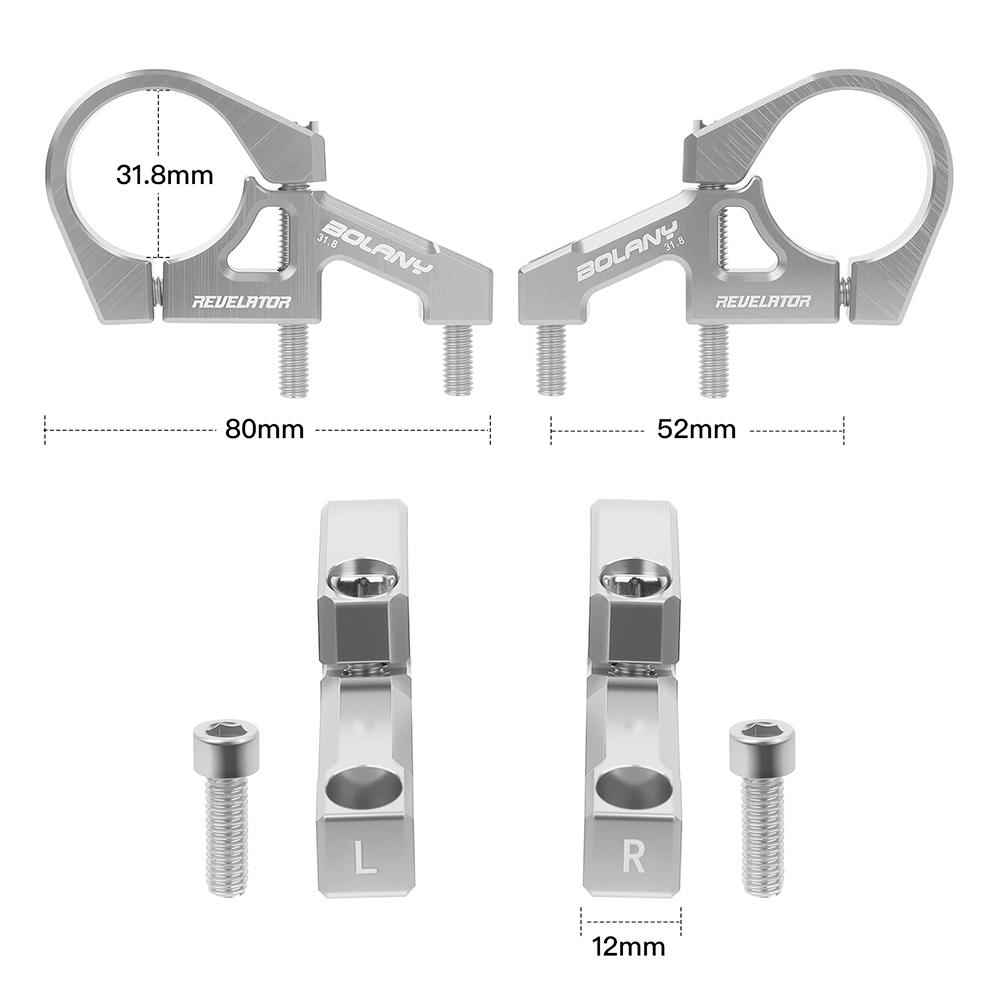 Handlebar Extension Mount Aluminum Alloy Bicycle Stem Lightweight Bike Stem Riser Bike Handlebar Extender Cycling Accessories