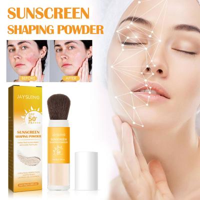SPF50 Sunscreen Loose Powder Sunblock Skin Protective Waterproof Pore Oil Control Lasting Sunscreen Setting Powder