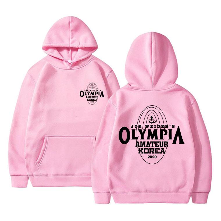 Olympia Amateur Korea Fitness Gym Pump Cover Print Hoodie Male Fashion Oversized Pullover Hoodies Men Casual Cotton Sweatshirt