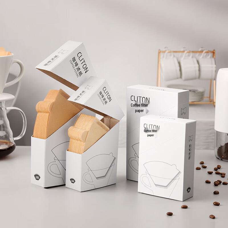 CLITON Tragbare Handaufguss-Kaffeefilterpapiere & Beutel