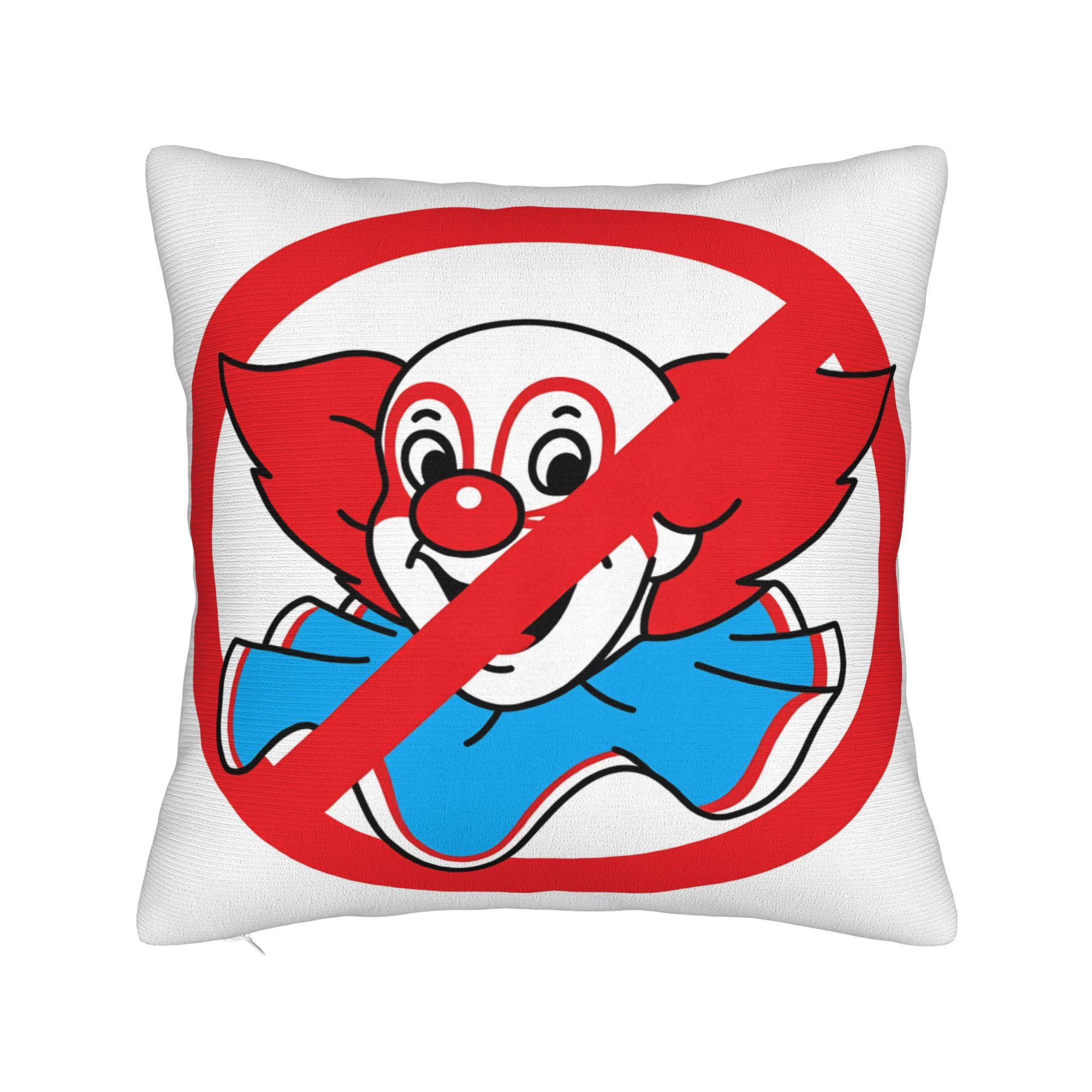 Funny Clowns BBozoeds Pillow Case Soft Pillow Cover Cute Funny Pillowcases For Sofa Home Decor 30cmx30cm