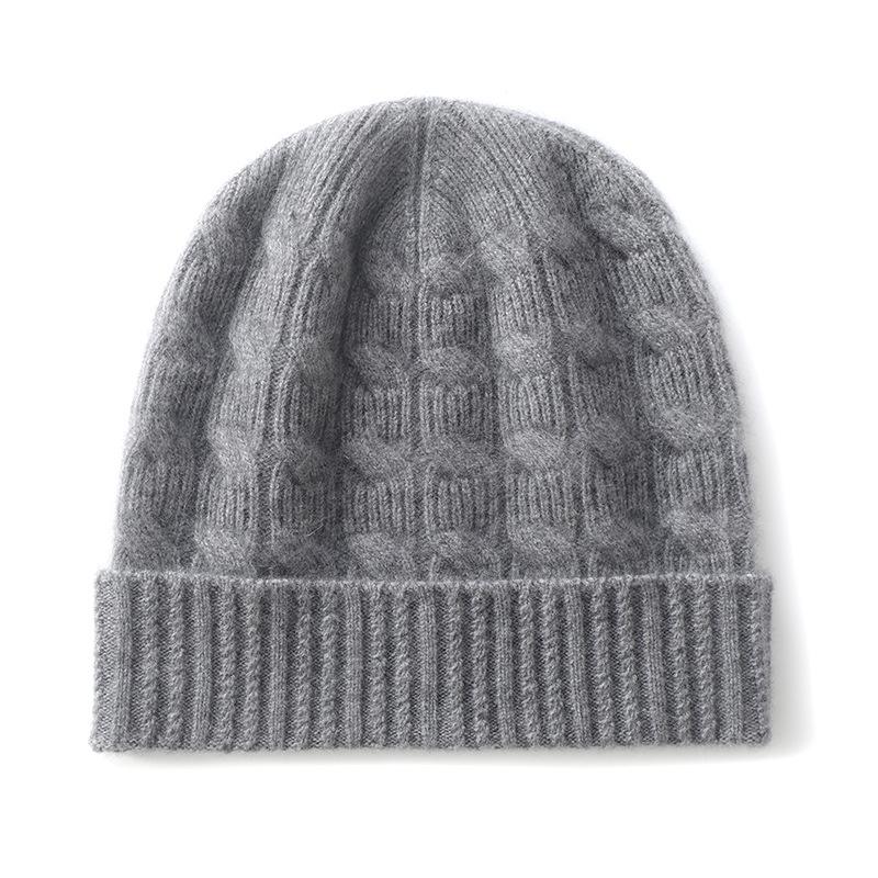 Spot Women's Cashmere Hat Soft and Warm Simple Foreign Style Autumn and Winter New Fashion Versatile Casual Bag Head Hat