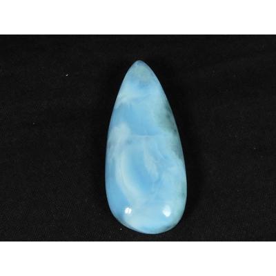 16X40X6MM Natural Blue Larimar Pear Shape Cabochon Loose Gemstone 35Cts. LR-28