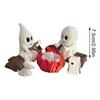 Halloween Home Decor Coffee Table Ornaments Flickering Flame Night Light Cat Dog Ghost Statue Small Horror Ghost Ornaments