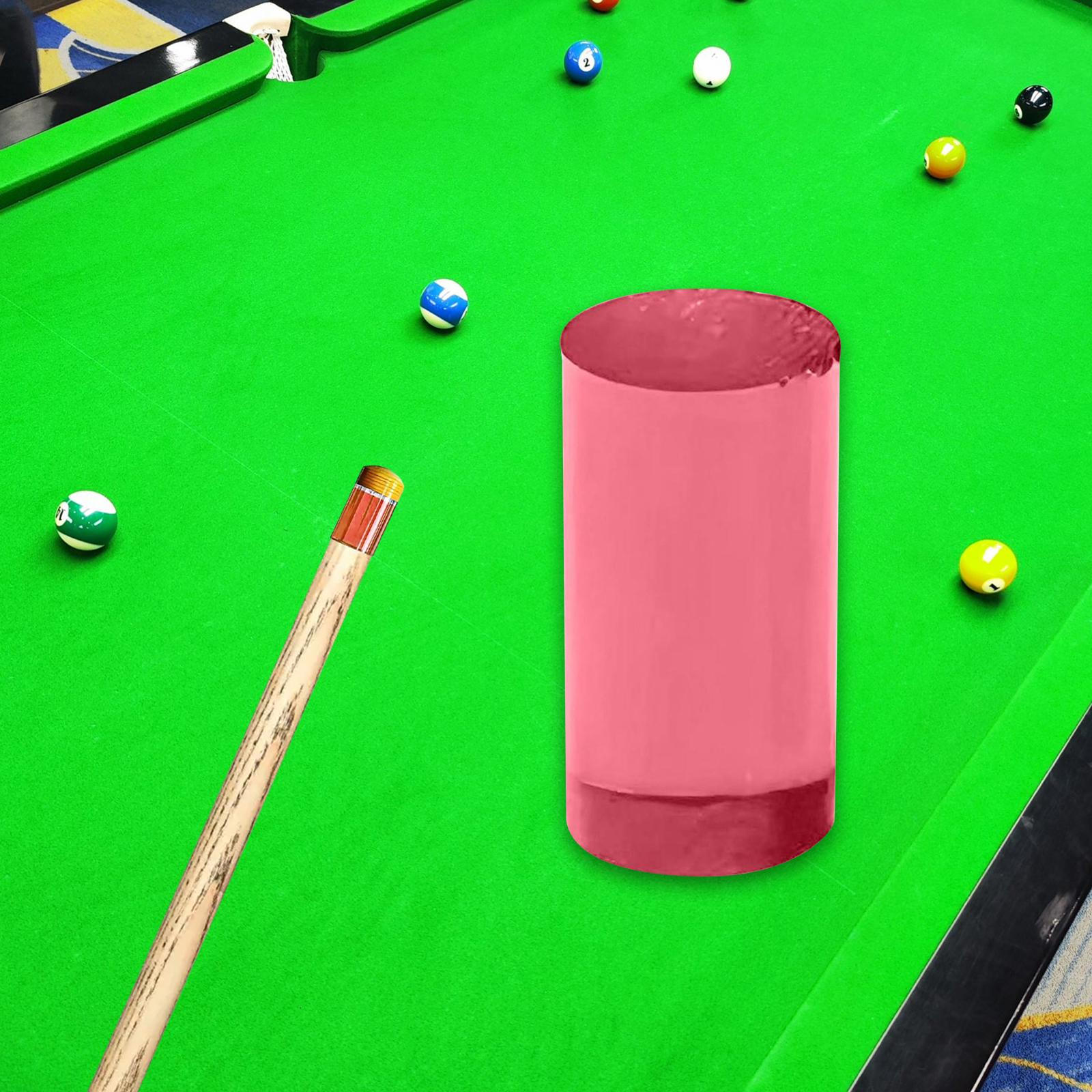 

Pool Cue Ferrule Acrylic Tip Easy to Install High Performance Portable Billiard рожевий