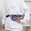 Practical Wear-resistant Running Waist Bag 3 Layers Lightsome Fanny Pack Nylon Headphone Cable Hole Crossbody Bag Outdoor