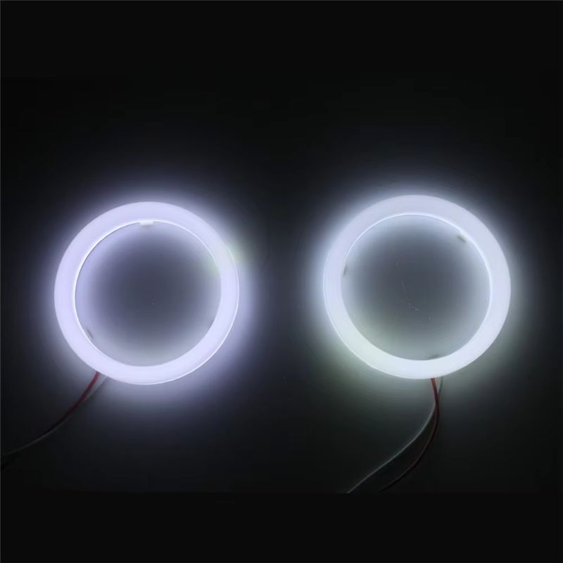 2 Stück Auto Halo Ring Engelaugen LED 60MM Weißes Licht Wasserdicht Signalleuchte Motorrad Auto Engelaugen 12V LED-Licht