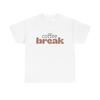 Coffee Break Unisex Heavy Cotton Tee, Relaxed Fit Tee, Gift for Coffee
