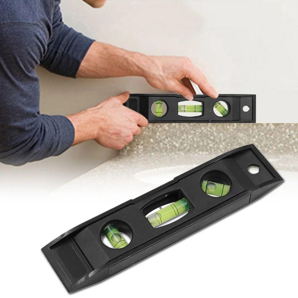 Vertical Spirit Level Gradienter Horizontal Ruler Mini 3 Bubble Level  Measuring Ruler