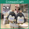 Kids Plush Penguin Backpack With Bring A Little Penguin Pendant For Children