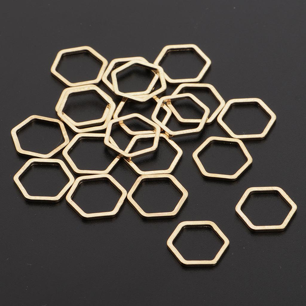 20 kusů kovových přívěsků na výrobu šperků 7x7mm