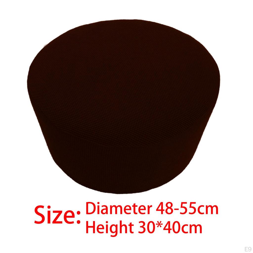 Round Ottoman Cover for Decor