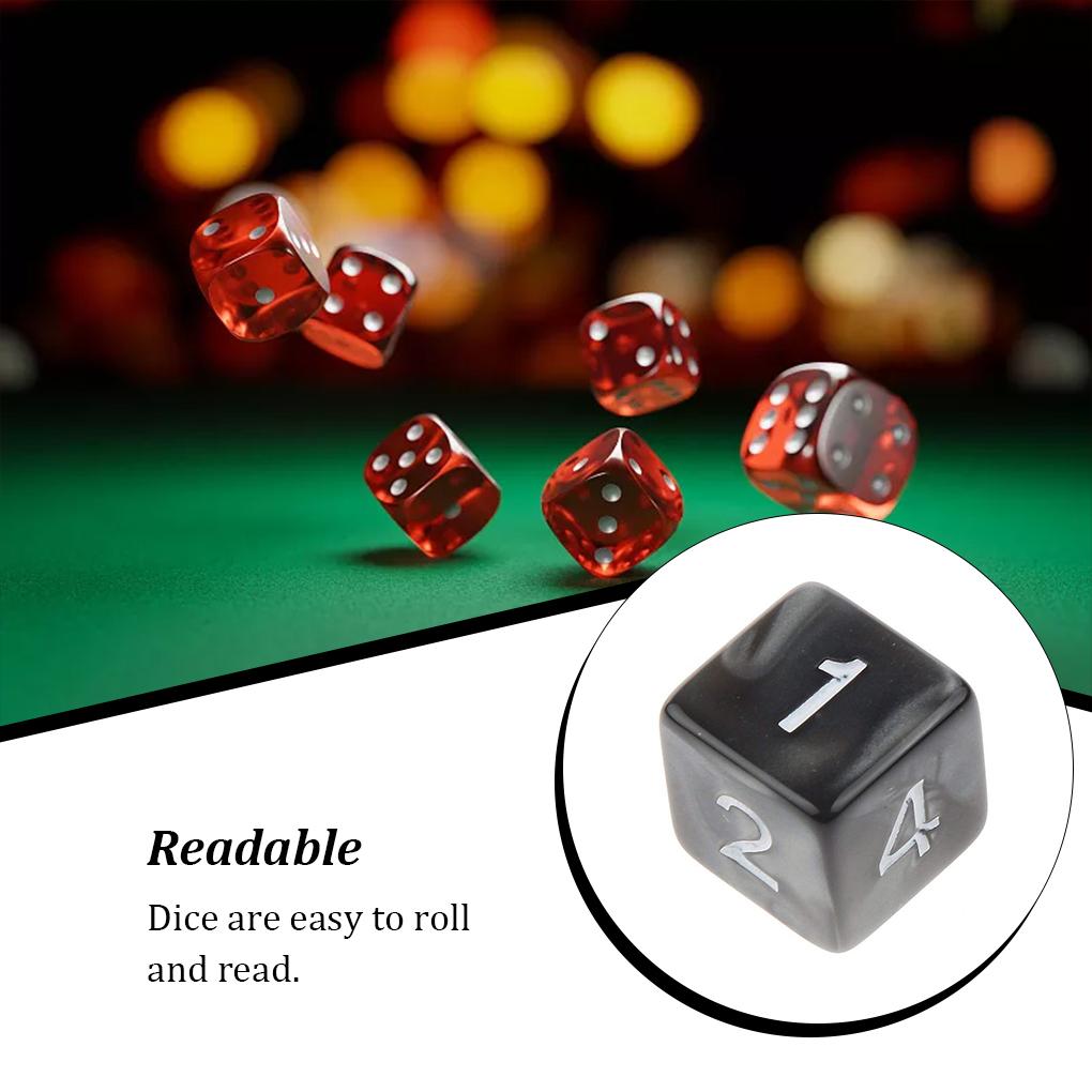 1Pcs Wear-resistant Opaque Dice Set Readable Dice Square Anti-skidding Stable Practical Children Toy Math Game Accessories