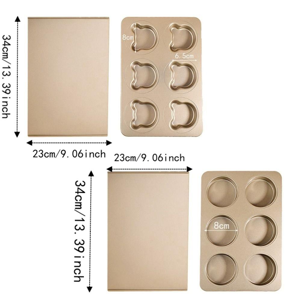 Carbon Steel Baking Tray Food Grade Cake Mold New Muffin Pan Home Baking