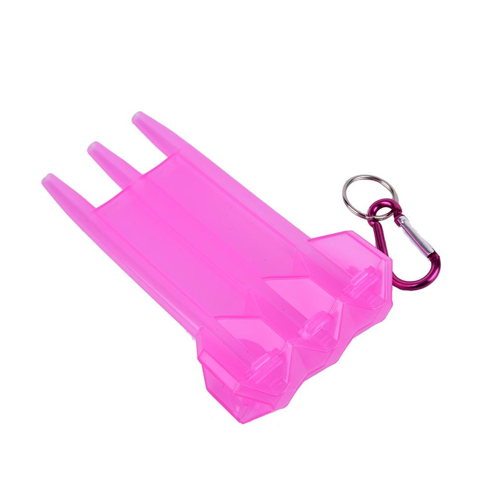 1 Набор Пластиковый Кейс для Дартс Коробка для Дартс Для Профессионального Игрока в Дартс 5 Цветов розовый