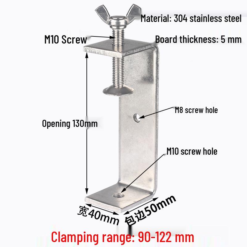 304 Stainless Steel U-Shaped Tiger Pipe Clamp Fastening Clip