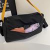 Sports Style Large Capacity Fitness Bag Contrast Color Design Shoulder Crossbody Bag Pillow Bag