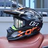 ORZ-F16-DOT Approved Off Road Motocross Helmet with Goggles, High Strength ABS Lightweight Shockproof All Terrain Safety Gear