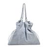 Personalized Hundred Denim Chain Tote Bag Drawstring Shoulder Underarm Bag