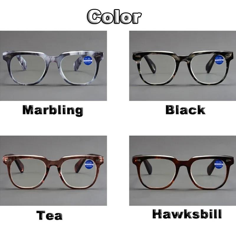 Anti Blue Light Large Frame High-Definition Reading Glasses European And American Fashionable Ultra Light Pc Presbyopia Glasses