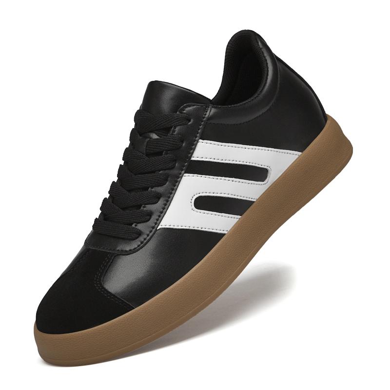 

Модные классические балетки мужские на шнуровке мужские кроссовки мужские теннисные туфли из натуральной кожи обувь для скейтборда мужская новая модная повседневная обувь 44 чёрный