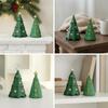 2 Pieces Resin Christmas Tree Tabletop Ornament Indoor