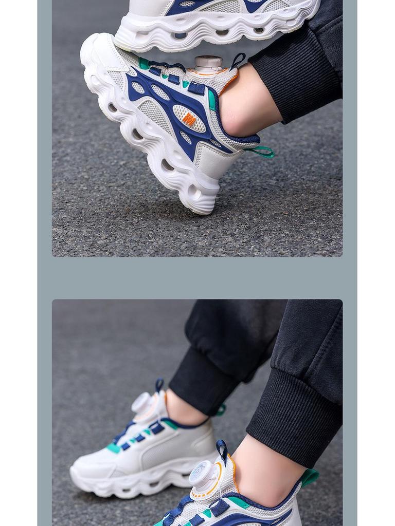 Boys' Breathable Mesh Sports Shoes - Summer Running Shoes for Big Kids