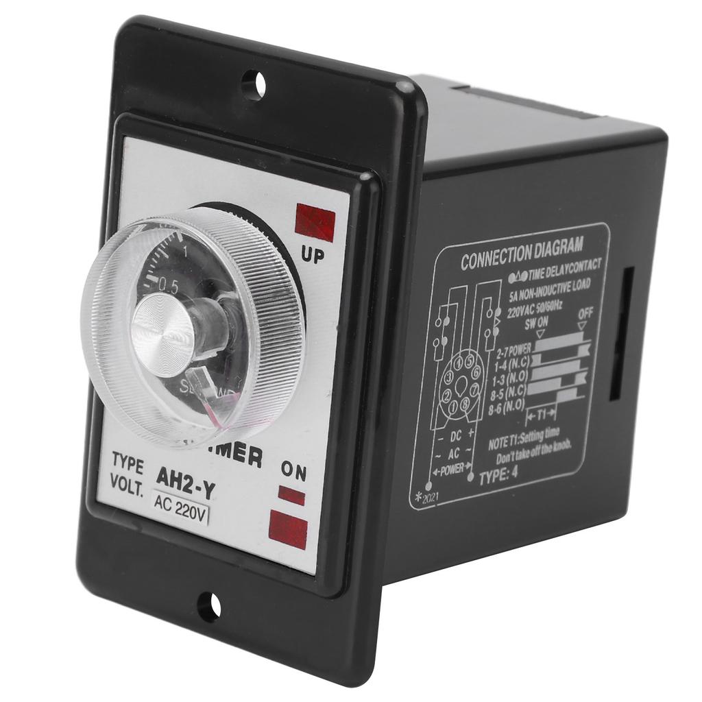 3S Time Relay High Accuracy Brass Small Pointer Time Controller 8 Foot for Automation Equipment220VAC