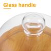 1Pcs Dessert Tray with Glass Cover Cake Plate Multipurpose Food Serving Stable Pastry Plate Housewarming Gift