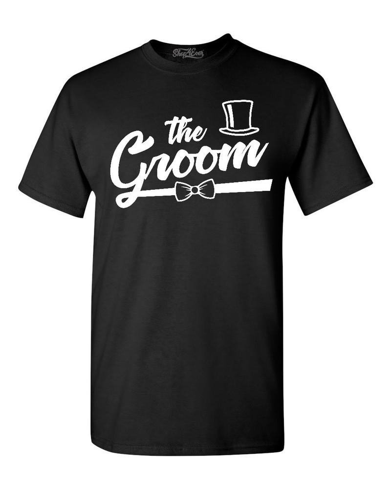 

The Groom Top Hat T-shirt Wedding Fiance Future Mr Engagement Shirts M